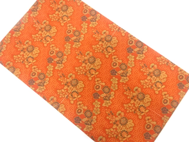 JAPANESE FUKURO OBI / UNUSED / WOVEN SEIGAIHA